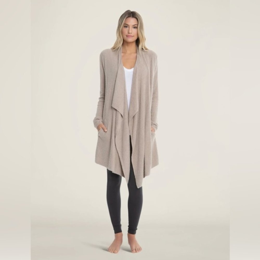 Barefoot Dreams Cozy Chic Lite Island Wrap Waterfall Open Cardigan